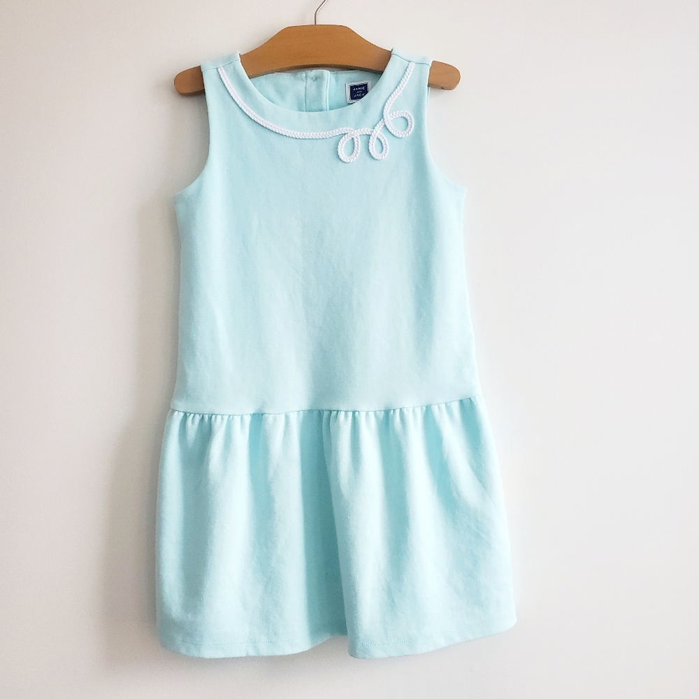 Janie and Jack teal rope.detail dress